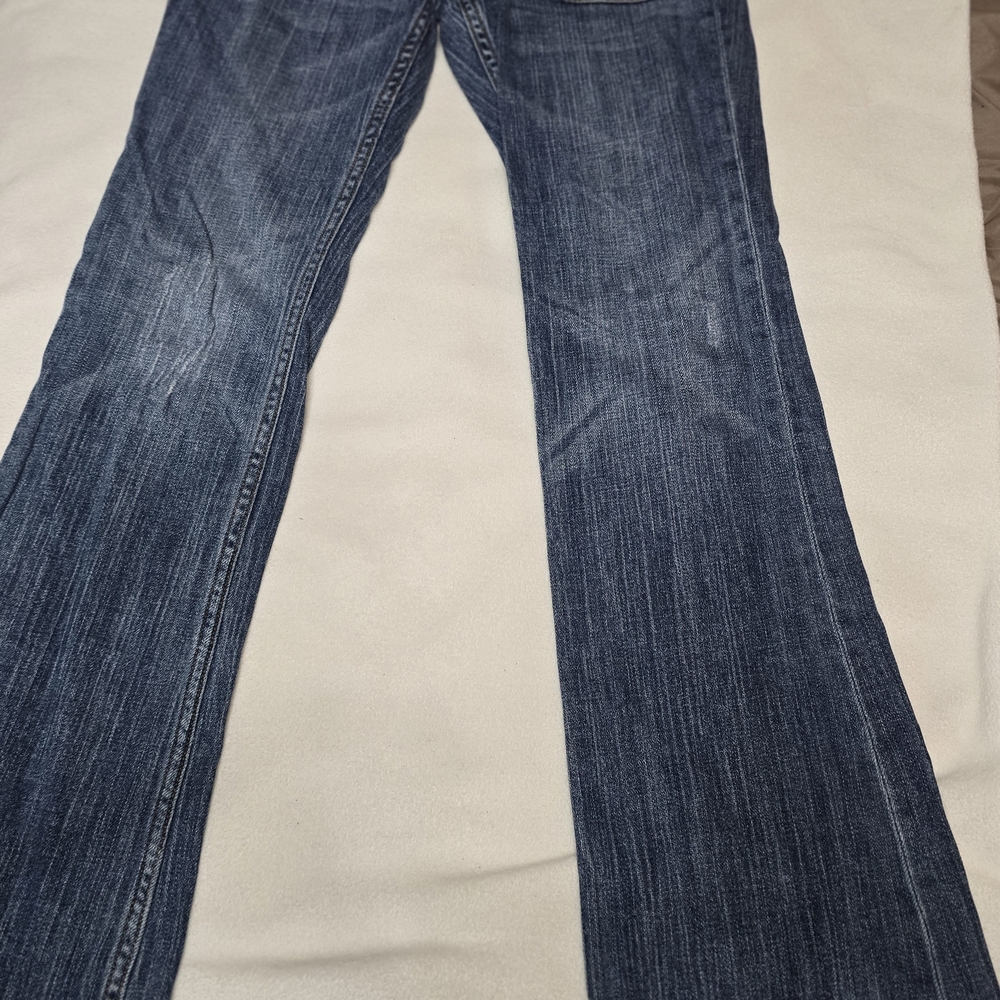 Old Navy Low Waist Bootcut Jeans Women’s 4 Long Y2K 2000s Patch Pockets Stretch